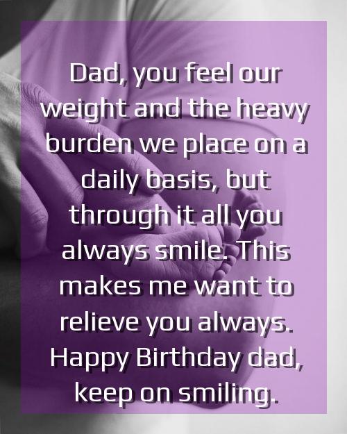 birthday wishes for father in english language